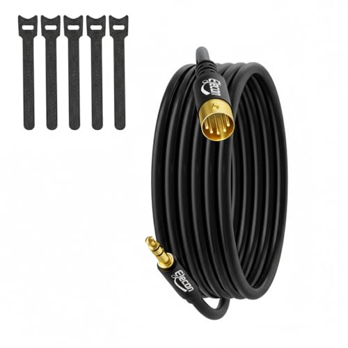 3.5mm to 5-Pin DIN MIDI Audio Cable 20 Ft