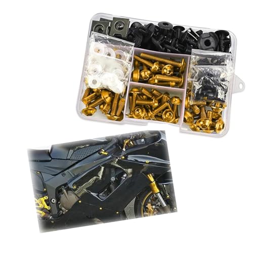 ���i �I�[�g�o�C �t���t�F�A�����O�{���g�L�b�g �ɓK������z���_ CMX250 CMX300 CMX500 CRF100 CRF1000L �A�t���J�c�C�� ���S�t�F�A�����O�N���b�v�i�b�g �ˑ��L�b�g(Yellow)