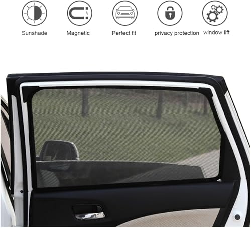 Image of Kyozo Car Zipper Magnetic Sunshades (2 Zip,2 Non-Zip) Compatible with Tata Curvv