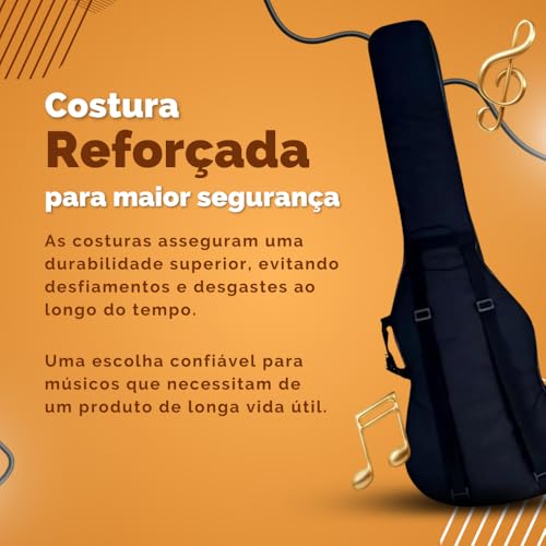 Capa Bag Case Contra Baixo Acolchoada Impermeável Premium