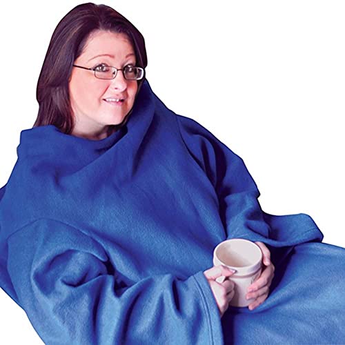 Price comparison product image Fleece Blanket with Arms. Snug and Warm Arms and Body. Cosy Sleeved Cover Blanket. Car Journeys,  Read,  Snack,  Type