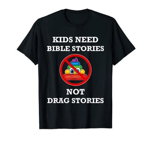 Kids Need Bible Stories Anti Arrastre Historia Cristiana Padre Camiseta