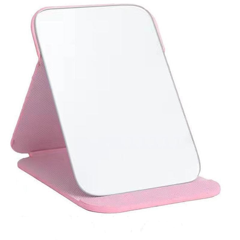 FLAVION Portable Folding Makeup Mirror, Compact & Lightweight, Tabletop Travel Mirror with Stand,Foldable & Lightweight Makeup Mirror with Stand, Ideal for Desk, and Travel Use (Pink, Pack of 1)-image-49