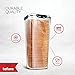 Tafura Bread Container - 2 Pack 5 Liter BPA Free Plastic Bread Box - Container/Holder for Homemade Loaves and Baked Goods with Black Airtight Lid