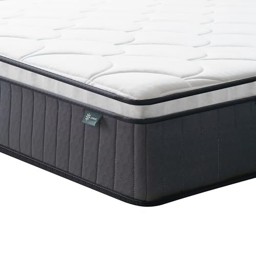 Zinus Hybrid Taschenfederkernmatratze 90x200cm - Härtegrad H2/H3 - Höhe 25 cm - Kühlende Ergonomische Memory Foam Matratze - Oeko-TEX Zertifiziert - Produziert nach Deutschem Qualitätsstandard