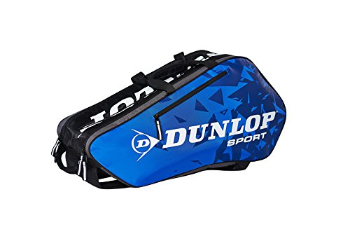 Raqueteira Dunlop Tour Racket X6 Preta e Azul