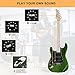 GLARRY Full Size Electric Guitar for Music Lover Beginner with 20W Amp and Accessories Pack Guitar Bag (GREEN, Left Handed 39