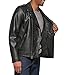 Levi's Men's Faux Leather Motorcycle Jacket, New Black, Medium