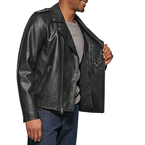 Levi's Men's Faux Leather Motorcycle Jacket4