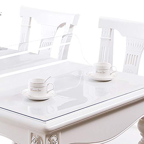 BUBM 16x16 Clear Desk Pad,Table Mat PVC Rectangular Table Cover Desk Pad Mat for Office & Computer Desk