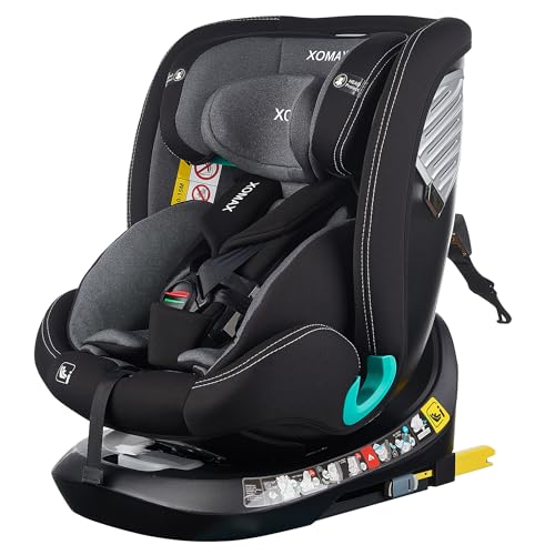 XOMAX G409 IOT Kindersitz drehbar 360°, ISOFIX I mitwachsend I 0-36 kg,...