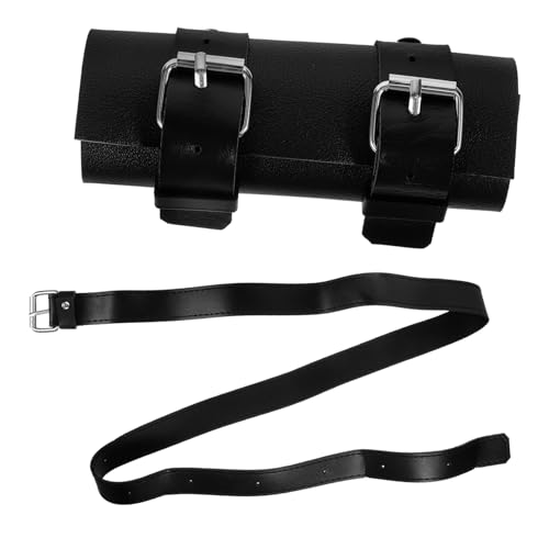 HOLIDYOYO Sword Back Storage Belt Holder Sturdy Pu Leather for Single or Double Swords Easy to Carry