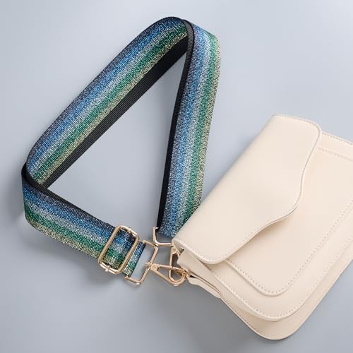 Image of chushui Woven Stripe Purse Straps,Replacement Crossbody Wide Shoulder Adjustable Strap for Bag Handbags