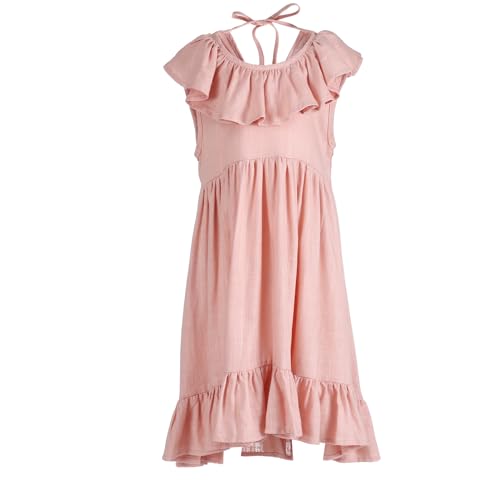 Baby Toddlers Cotton Dresses Kids Little Girls Straps Sleeveless Casual Party Halter Dress 6 Months-6T