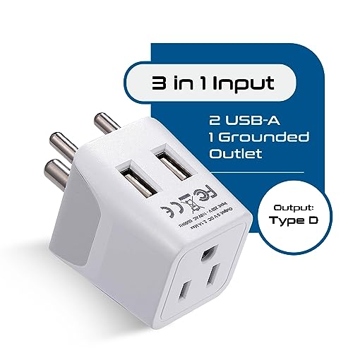 Ceptics-India-Nepal-Bangladesh-Travel-Adapter-Plug-with-Dual-USB-Type-D-Usa-Input-Ultra-Compact-Safe-Grounded-Perfect-for-Cell-Phones-Laptops-Camera-CTU-10