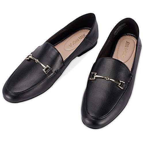 Image of JENN ARDOR Loafers for Women Flats Shoes Womens Penny Loafers Slip On Pointed Toe Comfortable Office Work Driving Flats Fashion Dress Shoes for Women