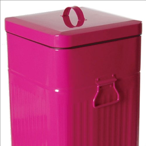 Caneca de basura cuadrada 30 L negra mate con pedal miniatura 7