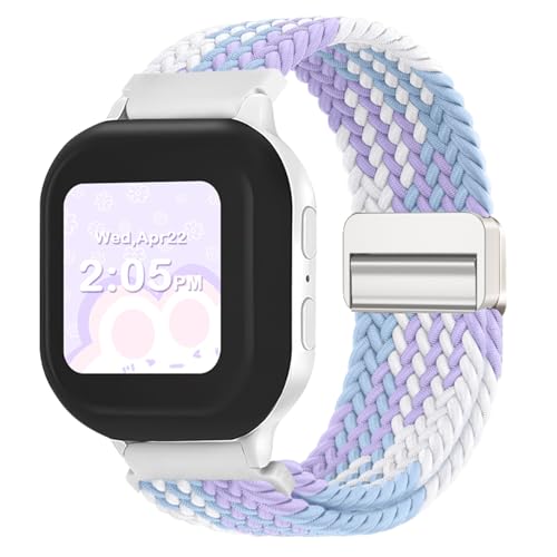 pupvus Braided Magnetic Bands Compatible with Gizmo Watch 3 2 1/Gabb Watch 3e 3 2 1/SyncUP/Cosmo JrTrack 20mm Soft Breathable Adjustable Replacement Bands for Boys Girls