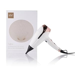 ghd helios Haartrockner, professioneller Haartrockner für Geschwindigkeit und Kontrolle, mit Ionen Technologie, ABS, Weiß, standard
