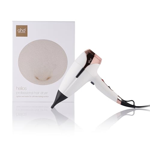 ghd helios Haartrockner, professioneller Haartrockner für Geschwindigkeit und Kontrolle, mit Ionen Technologie, ABS, Weiß, standard
