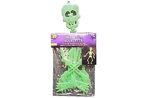Terrifying 3 foot Glowing Skeleton for Halloween