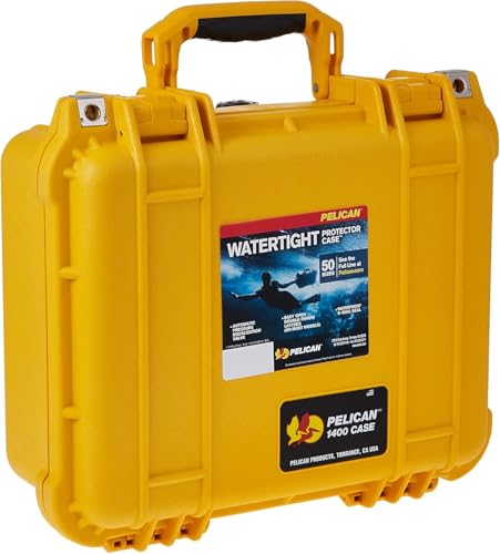 Maleta Pelican 1400 sin espuma Amarilla
