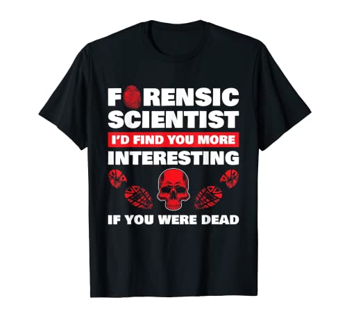 Ciencia forense Escena del crimen Evidencia ADN Criminología Regalo Camiseta