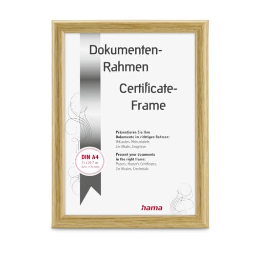 hama hCc Swing Plastic Frame, natural, 21 x 29.7 cm, DIN A4