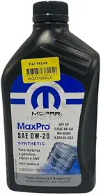 Óleo de Motor Sintético Ow20 Maxpro Fiat K68218950la