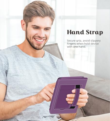 Image of MoKo Case Fits All-New 6 inch E-Reader(11th Gen, 2024 /2022)(10 /8th Gen,2019 /2016),Ultra Lightweight PU Shell Cover with Auto Wake /Sleep for Ebook 2024,Not for Kobo Aura 2 /Remarkable, Lychee Deep Purple