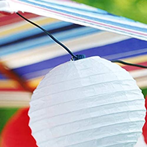 Papierlaternen 30 Stück 4 Zoll-12 Zoll White Paper Laterne Papier Lampion Hochzeit Party Event hängen Dekor (Color : White)