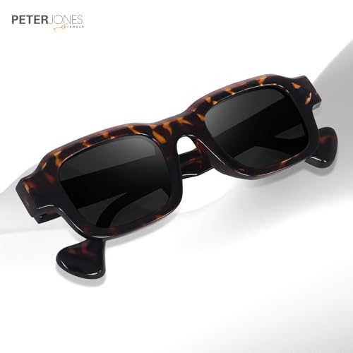 Image of Peter Jones Lenses Unisex Broad Frame Square UV /UB Protected Non-Polarized Sunglasses Medium (3809)