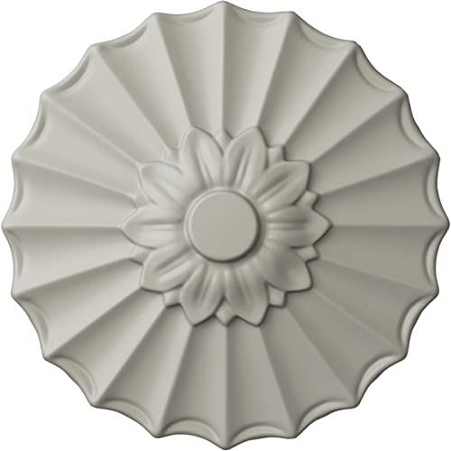 Image of Ekena Millwork Shakuras Ceiling Medallion, Pot of Cream