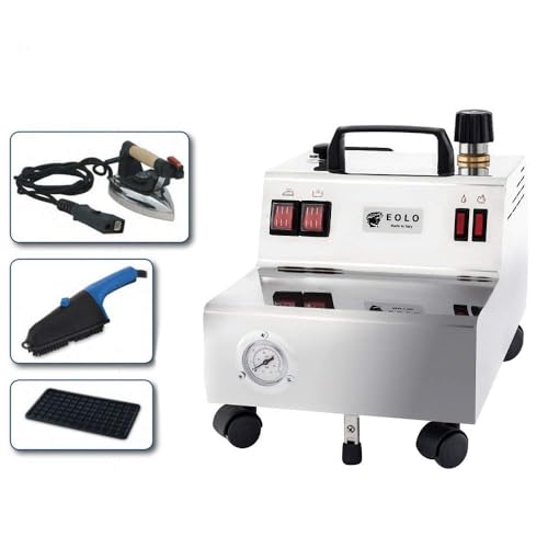 EOLO Centrale Vapeur GV05 INOX V4 Professionnelle Repasser et Brosse Vapeur Défroisseur Chaudière...