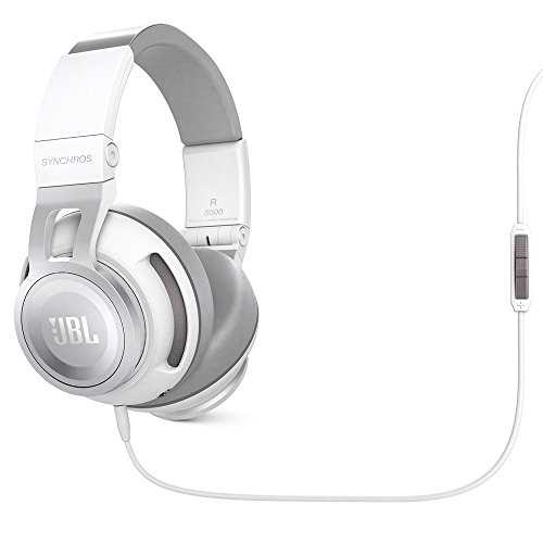 JBL Synchros S500 Over-Ear Kopfhörer mit Apple/Universal Fernbedienung und Mikrofon - Weiß