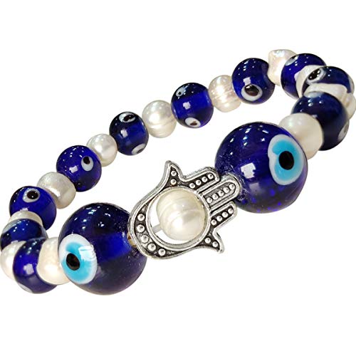 Image of Shubhanjali Crystal Elastic 8mm Stretch Customized Bracelet for Men and Women-(Standard,Multicolor)