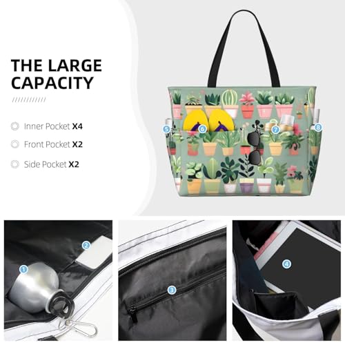 Bonsai Plant Large Capacity Waterproof Sandproof Multifunctional Beach Travel Camping Picnic Storage Bag3