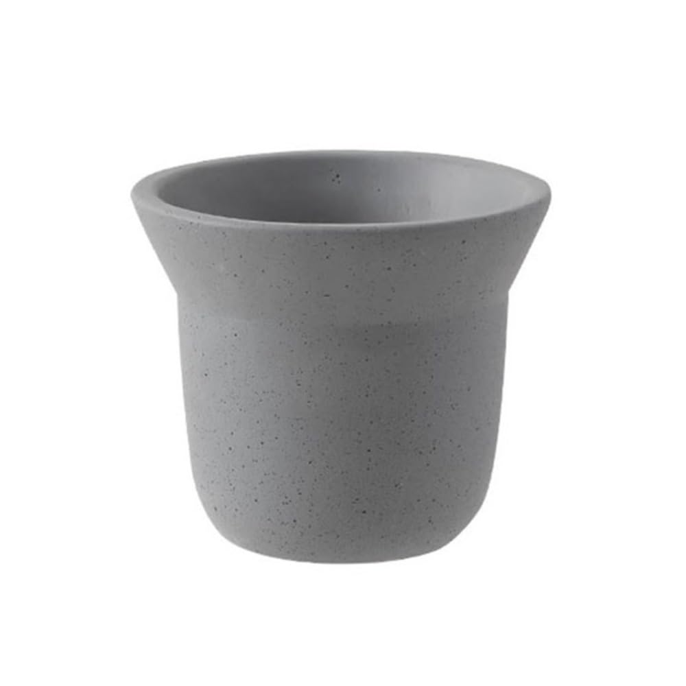 Doniczka, Okrągła doniczka cementowa z plamkami, na biurko, do balkonu, salonu(Gray)