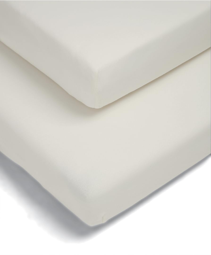 Mamas & Papas - Fitted Cot Sheets - Petite - White