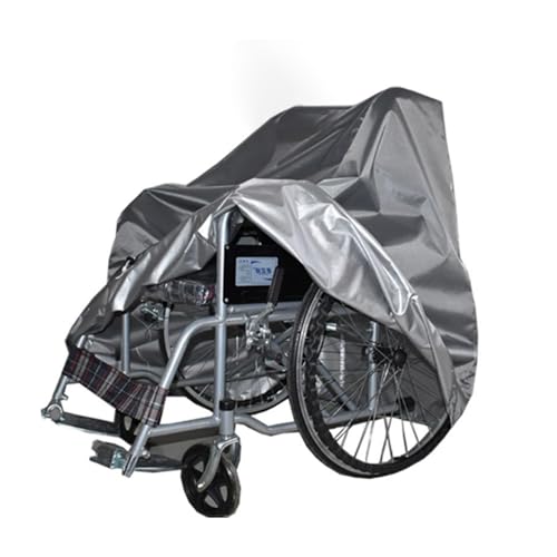 Funda impermeable para silla de ruedas para bicicleta de ruedas, cubierta impermeable para sillas de ruedas eléctricas, funda protectora Oxford resistente al viento para exteriores (115 x 65 x 120 cm)