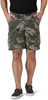 Wrangler Authentics Men's Classic Cargo Stretch Short Green Camo