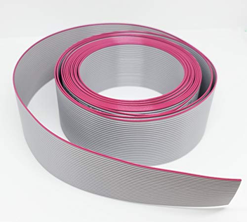 Pc Accessories IDC 26P 10', 26 Conductors Silver Flat Ribbon Cable for 26 Pins 2.54mm 0.1