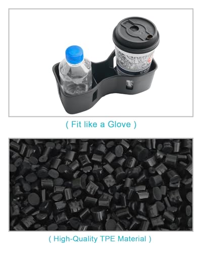 Image of CDEFG 2Pcs for 2026 Nissan Frontier Center Console Organizer Tray for 2022-2025 2026 Nissan Frontier Accessories Middle Console Organizer Armrest Storage Box & Cup Holder