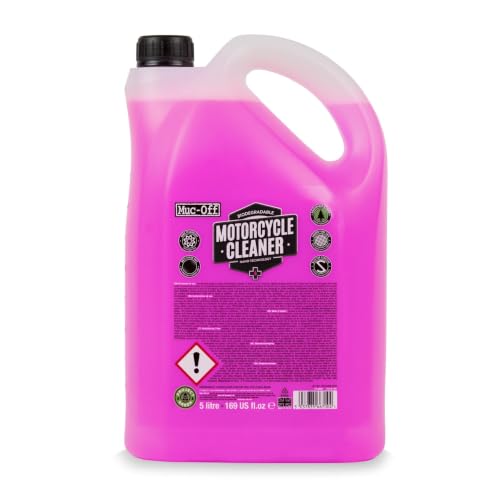 Muc Off Motorrad Reiniger mit Nano Technologie 5 L Moped Zwei Rad Fahrrad Reinigung Putzmittel, 667