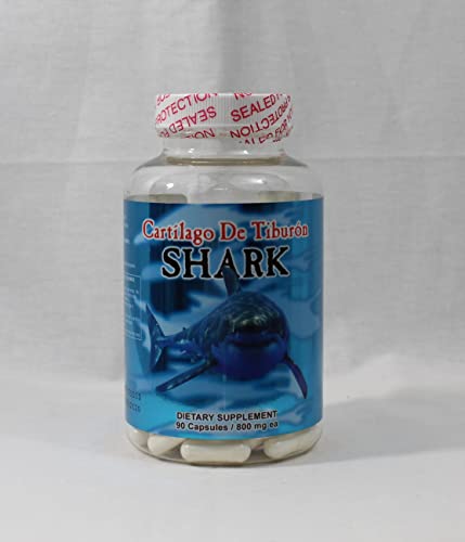 shark cartilage 1000mg - Cartilago de Tiburon 800 mg 90 Capsules