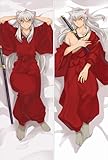 MWCVLYUC Inuyasha Body Pillow Case Anime Boy Male Dakimakura Body Pillowcase Hugging Japanese Cartoon Body Pillow Cover (2 Way Tricot,59'X20'Inches)