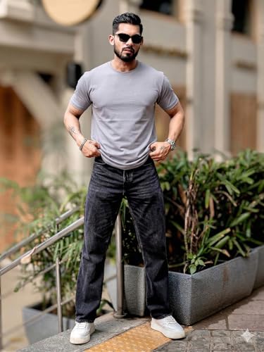 Image of RodZen 100% Pure Cotton Round Neck Regular Fit Plain Solid Half Sleeve T-Shirt Combo for Men & Boys (Pack of 2,3,4 Available in Size S to 2XL)