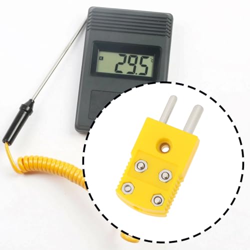 ECSiNG 4 Stück K-Typ Thermoelement-Stecker für Temperaturmesssonden Zur Verwendung mit Industriellen Sensoren