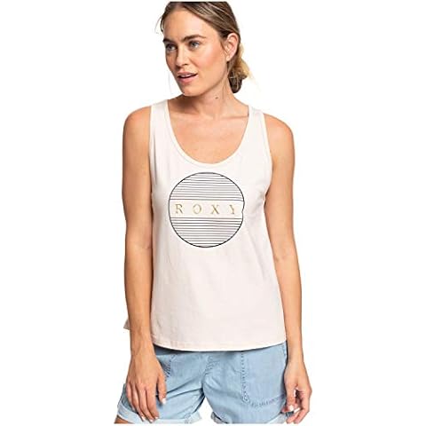Roxy Women's Pink Vest Top with Gold Print Cover
