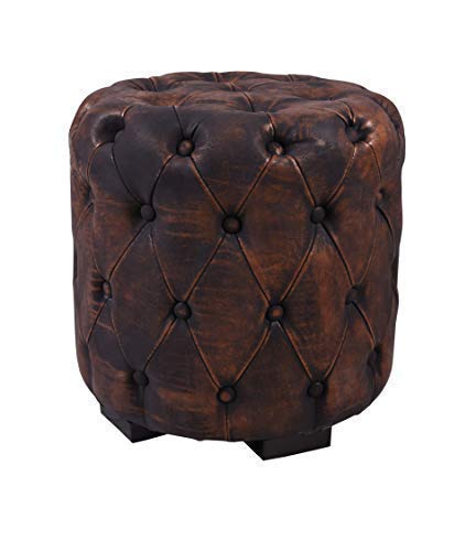 Unbekannt Rétro Cube pour S'Asseoir Tabouret Chesterfield Pouf Vintage Tabouret Tabouret Palazzo Exclusif